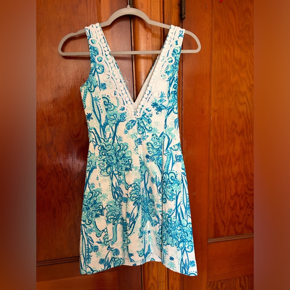 Lilly Pulitzer Brynn Dress in Back It Up Ostrich Size 00 - Picture 3 of 9